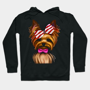 Whisker Wonderland Unique Tee Showcasing the Charm of Yorkies Hoodie